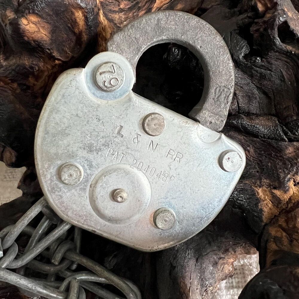 Louisville Nashville L&N Railroad RR Steel Adlake Lock Chain